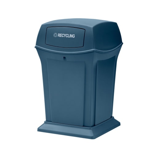 Rubberemaid Ranger Contenedor de reciclaje de 45 galones con 2 puertas